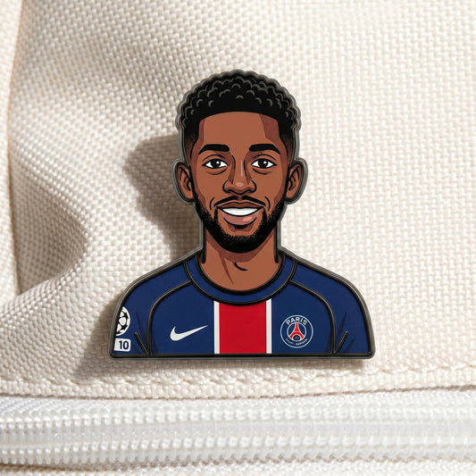 Ousmane Dembélé Speed Master Metal Enamel Pin Badge – Limited Edition
