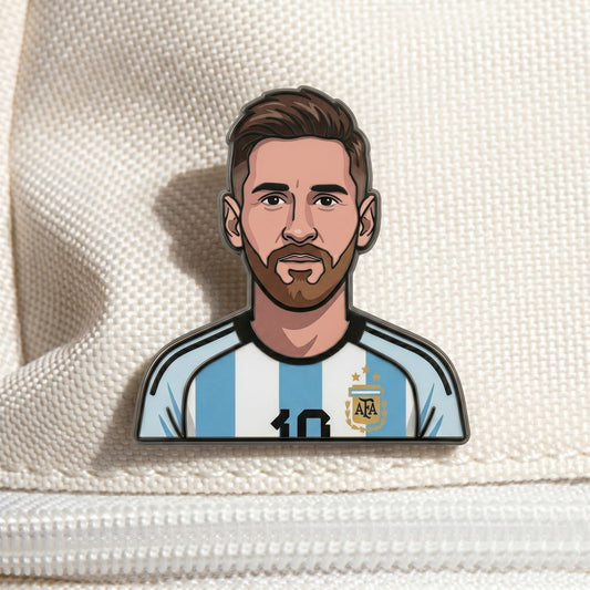 Lionel Messi Magic Metal Enamel Pin Badge – Limited Collector Edition