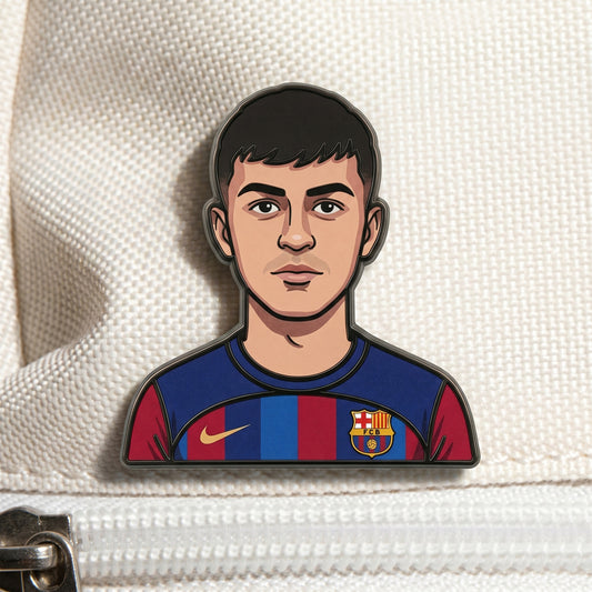Pedri Football Genius Metal Enamel Pin Badge – Limited Edition