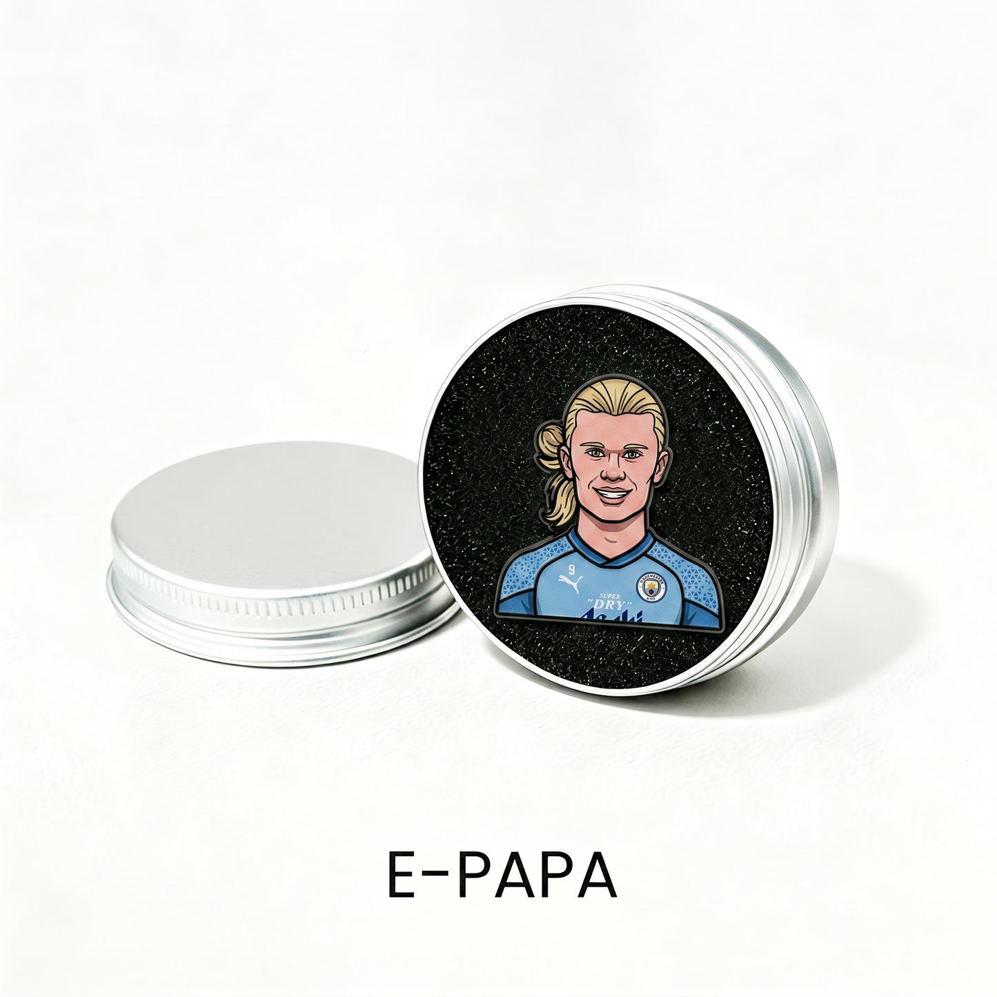 Erling Haaland Goal Machine Metal Enamel Pin Badge – Limited Edition