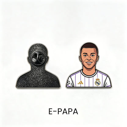 Kylian Mbappé Speed King Metal Enamel Pin Badge – Limited Edition