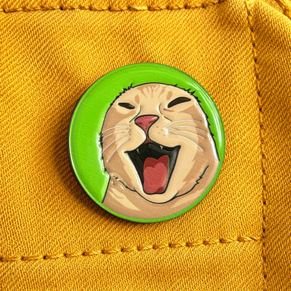 Lustige Katzenanstecknadel