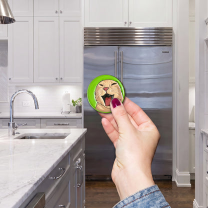 Chaos Laugh Cat Meme Magnetic Fridge Magnet