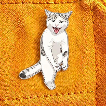 Karate Cat Enamel Pin