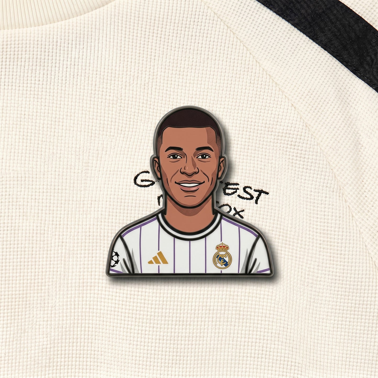 Kylian Mbappé Speed King Metal Enamel Pin Badge – Limited Edition