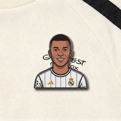 Kylian Mbappé Speed King Metal Enamel Pin Badge – Limited Edition