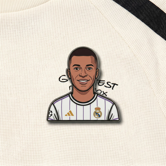 Kylian Mbappé Speed King Metal Enamel Pin Badge – Limited Edition