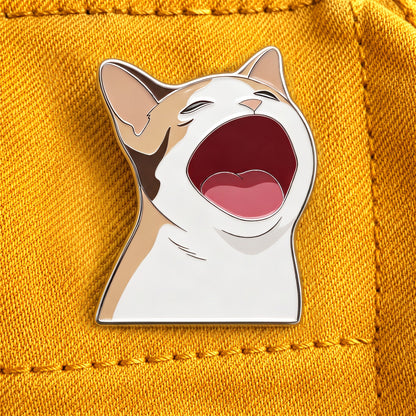 Popo Cat Meme Pin
