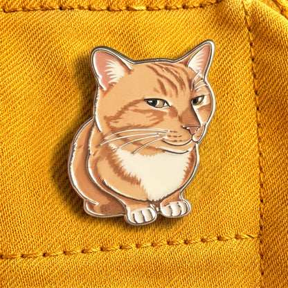 Sassy Orange Cat Enamel Pin