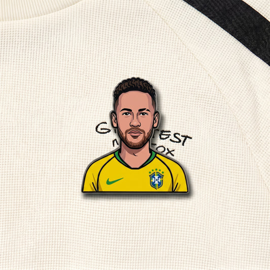 Neymar Jr. Brazilian Flair Metal Enamel Pin Badge – Limited Edition