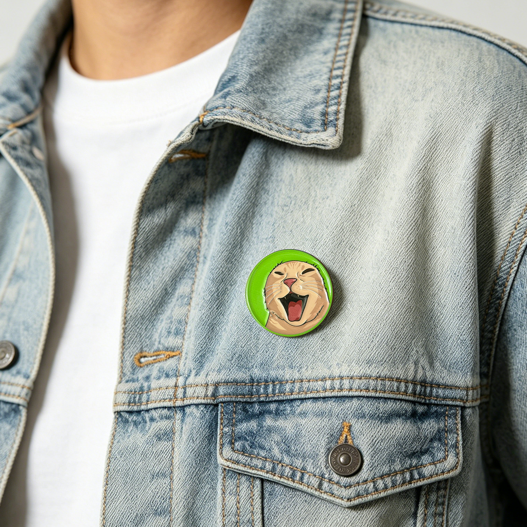Funny Cat Badge