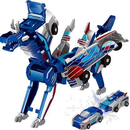3-in-1 Transforming Robot Car Toy with Lights & Sounds – Mars Horse & Mars Deer