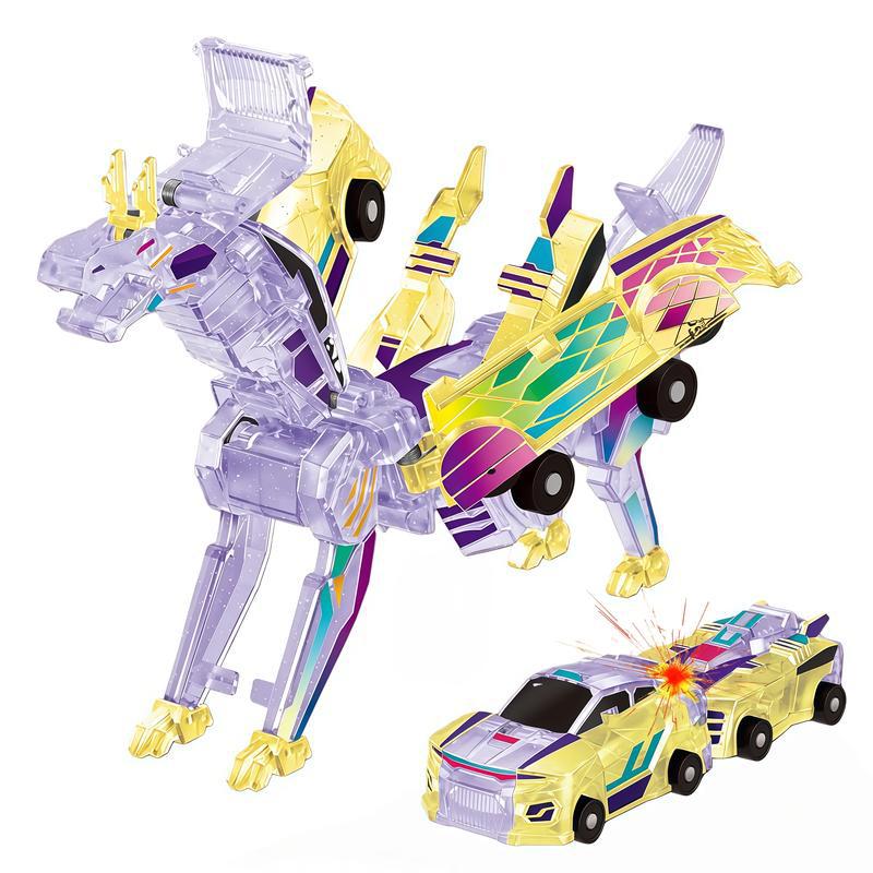3-in-1 Transforming Robot Car Toy with Lights & Sounds – Mars Horse & Mars Deer