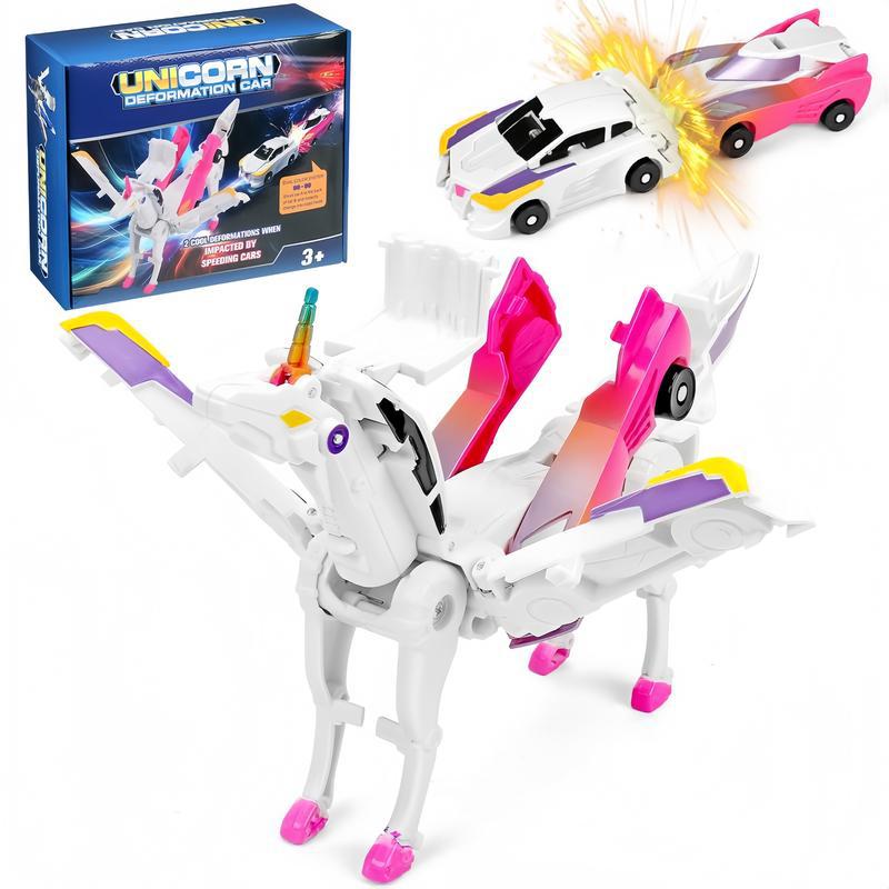3-in-1 Transforming Robot Car Toy with Lights & Sounds – Mars Horse & Mars Deer