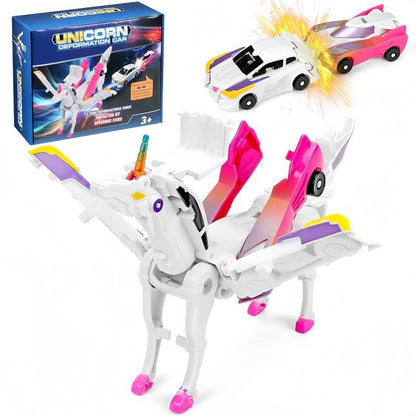 3-in-1 Transforming Robot Car Toy with Lights & Sounds – Mars Horse & Mars Deer