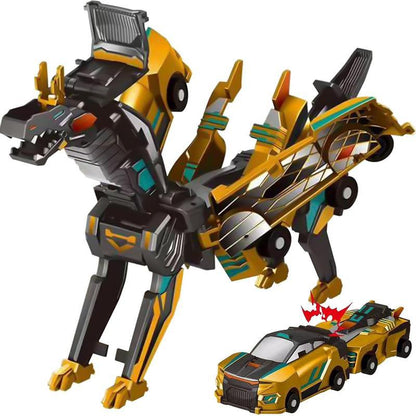 3-in-1 Transforming Robot Car Toy with Lights & Sounds – Mars Horse & Mars Deer
