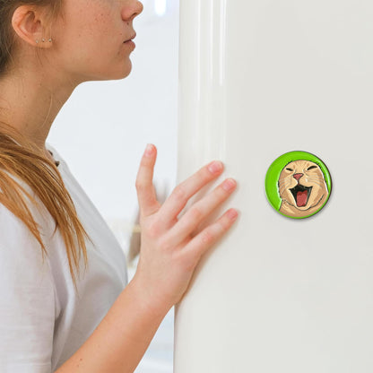 Chaos Laugh Cat Meme Magnetic Fridge Magnet