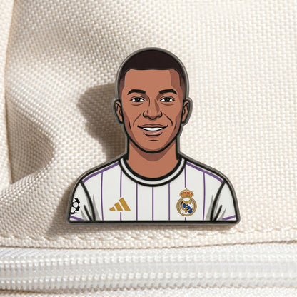 Kylian Mbappé Speed King Metal Enamel Pin Badge – Limited Edition