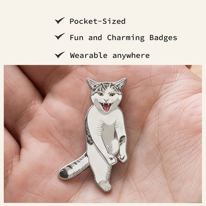 Karate Cat Enamel Pin