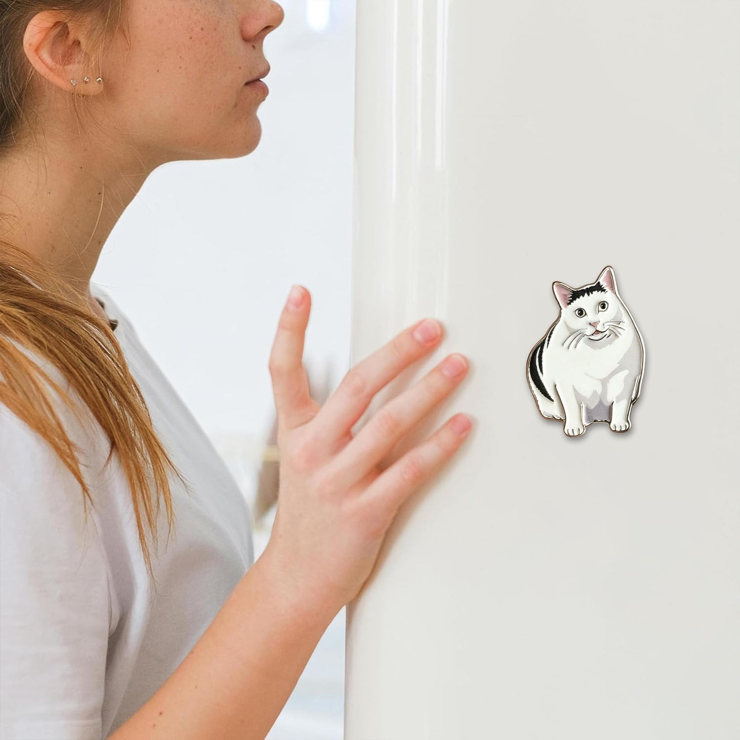 Confused Cat Meme Magnetic Fridge Magnet
