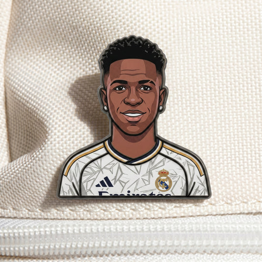 Vinícius Jr. Samba Style Metal Enamel Pin Badge – Limited Edition
