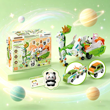 3-in-1 Transforming Robot Car Toy with Lights & Sounds – Mars Horse & Mars Deer