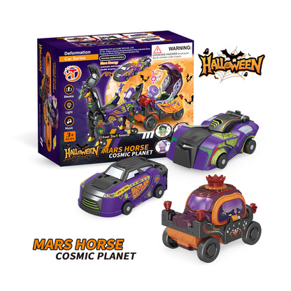 3-in-1 Transforming Robot Car Toy with Lights & Sounds – Mars Horse & Mars Deer