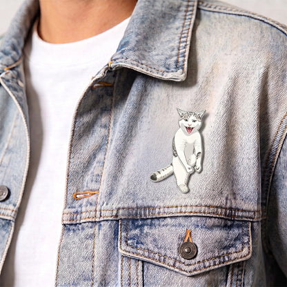 Karate Cat Enamel Pin