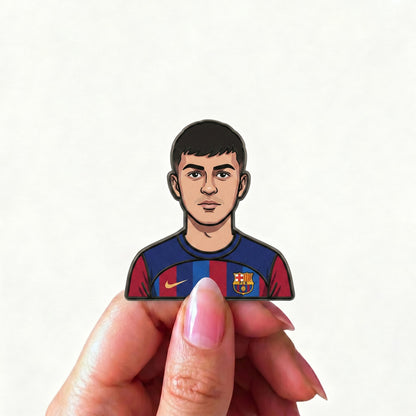 Pedri Football Genius Metal Enamel Pin Badge – Limited Edition