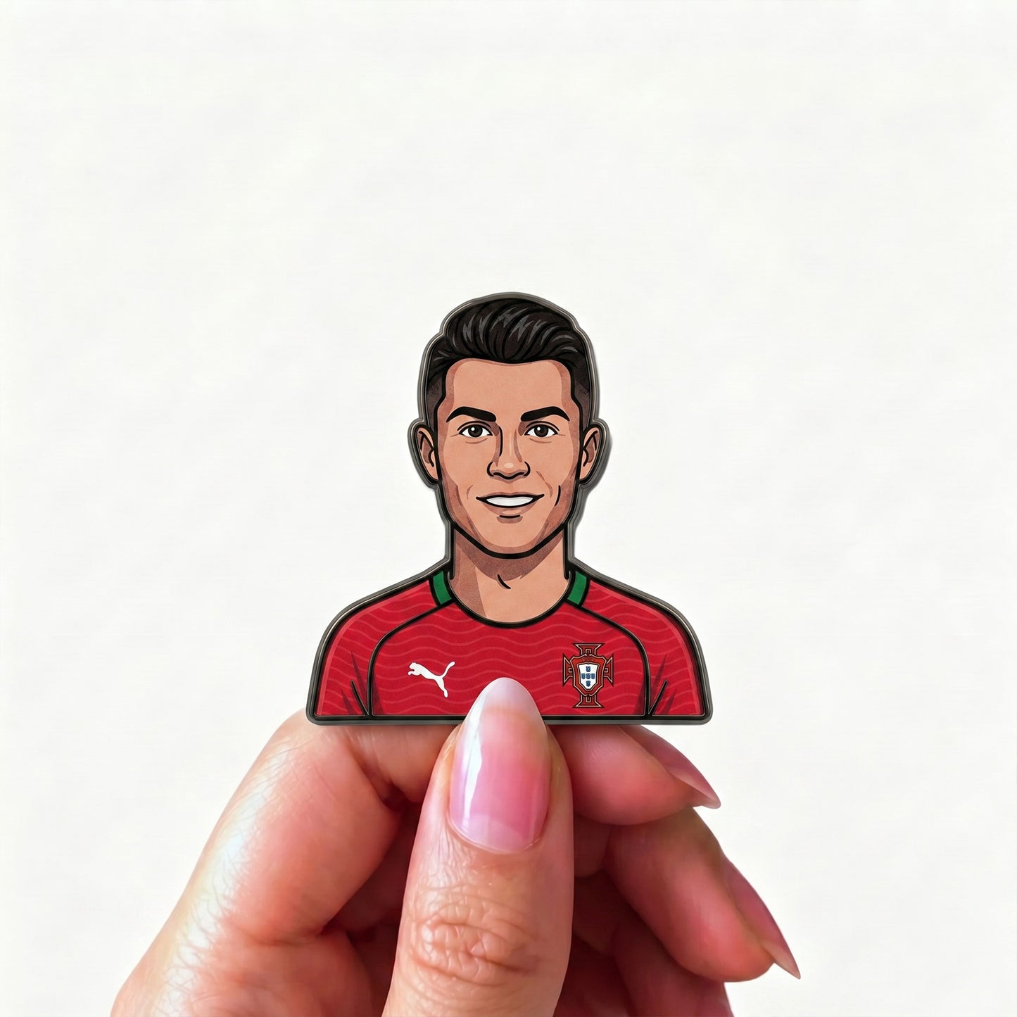Cristiano Ronaldo CR7 Metal Enamel Pin Badge – Limited Collector Edition