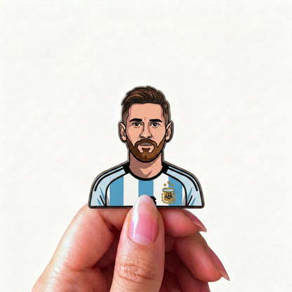 Lionel Messi Magic Metal Enamel Pin Badge – Limited Collector Edition