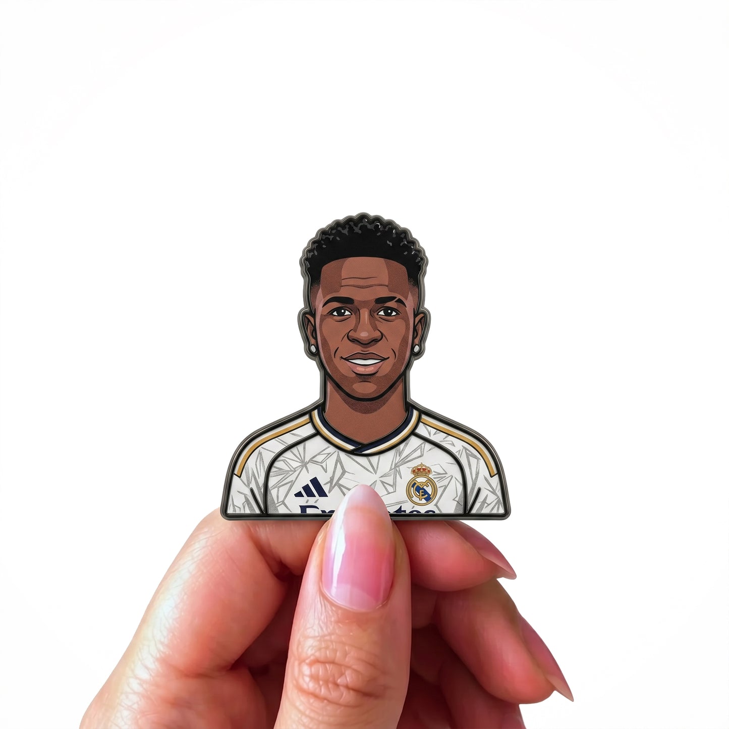 Vinícius Jr. Samba Style Metal Enamel Pin Badge – Limited Edition