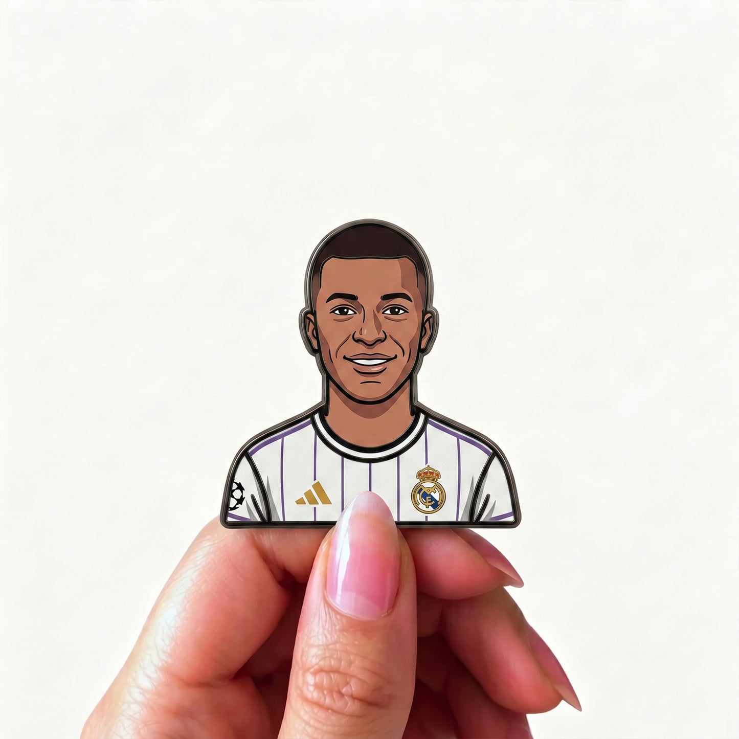 Kylian Mbappé Speed King Metal Enamel Pin Badge – Limited Edition