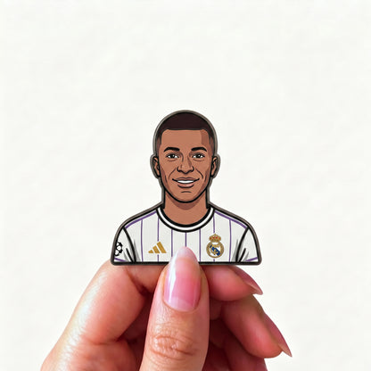 Kylian Mbappé Speed King Metal Enamel Pin Badge – Limited Edition