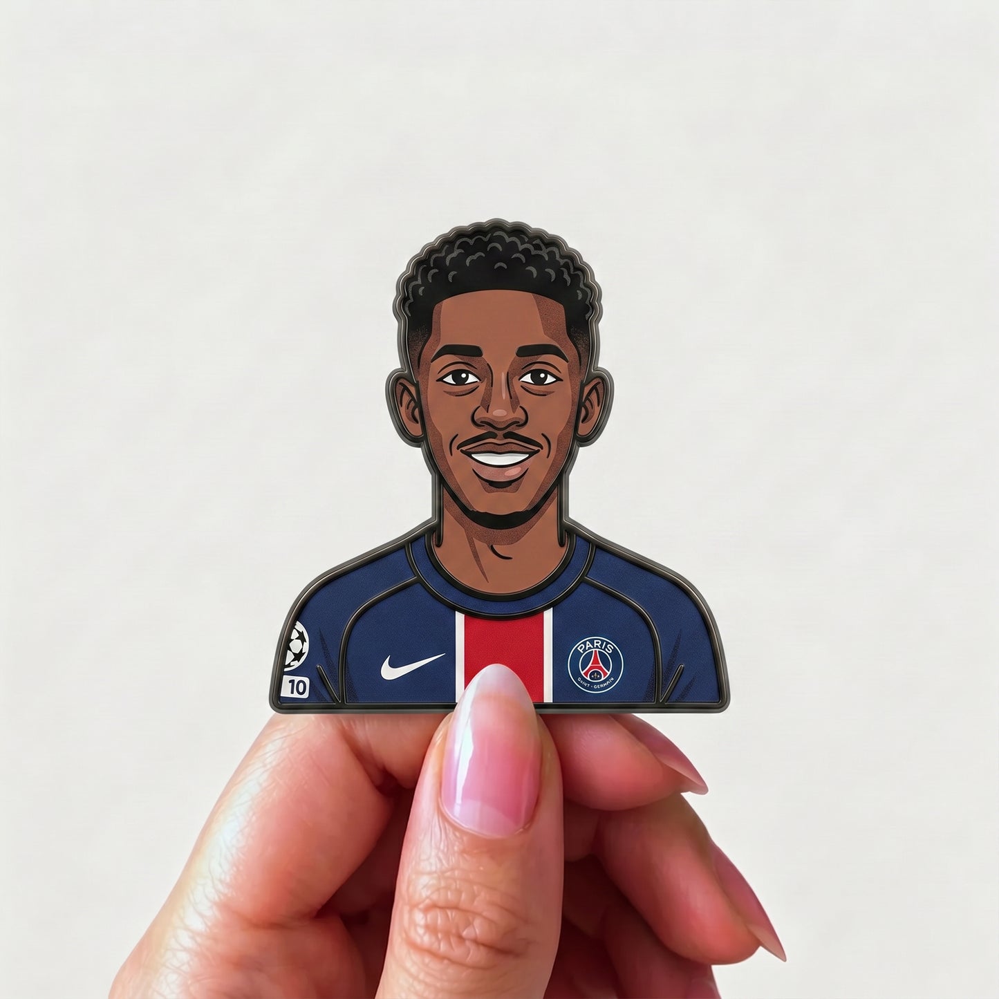 Ousmane Dembélé Speed Master Metal Enamel Pin Badge – Limited Edition