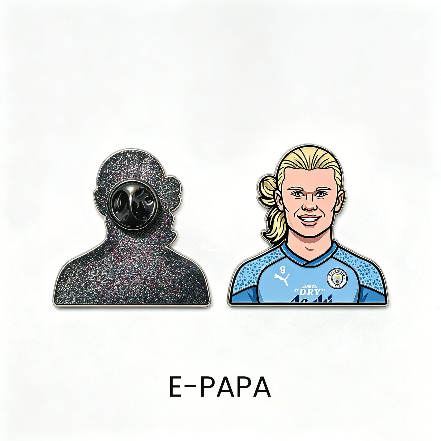 Erling Haaland Goal Machine Metal Enamel Pin Badge – Limited Edition