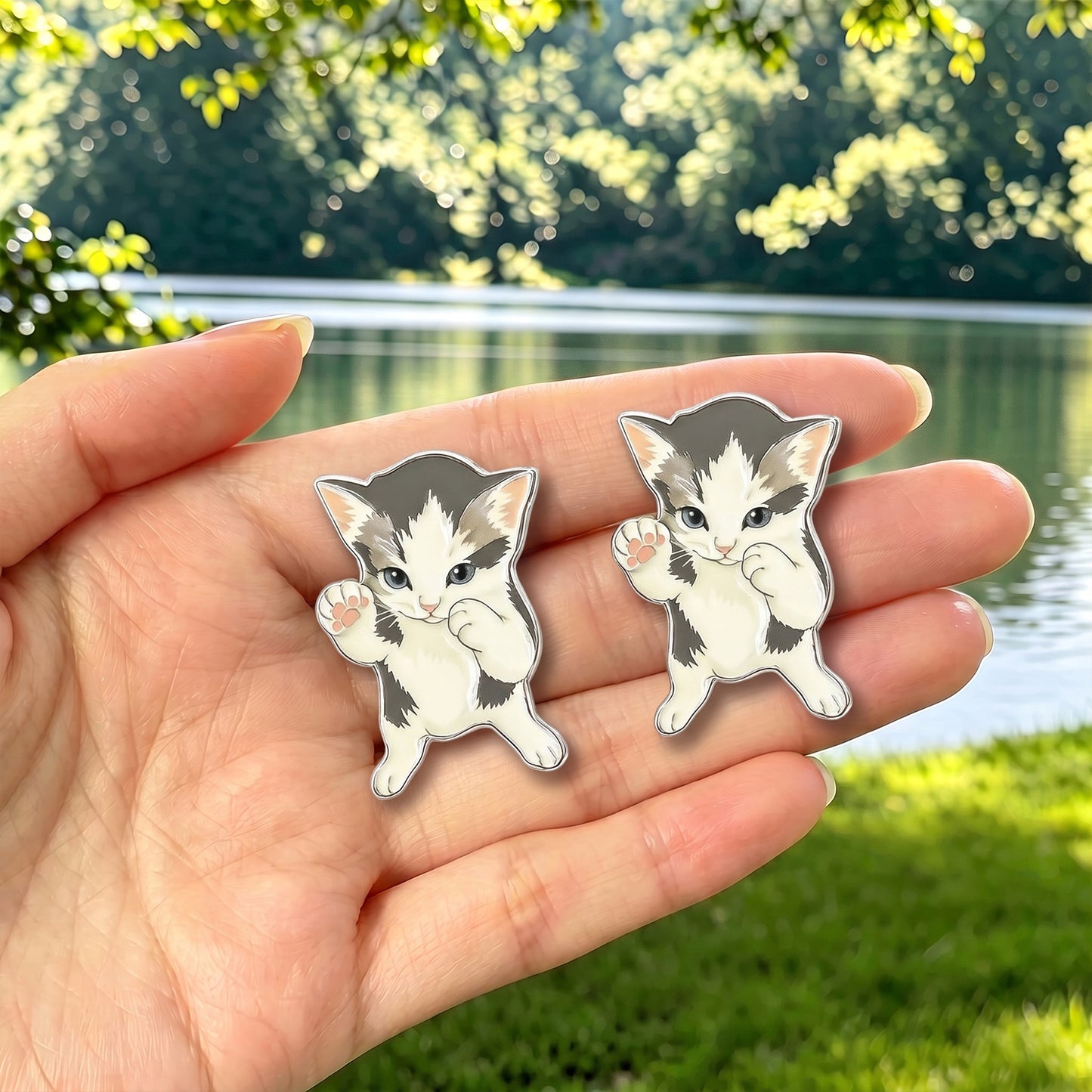Scuba Dance Cat Enamel Pin