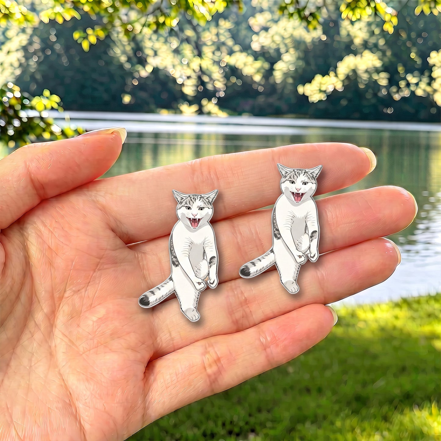 Karate Cat Enamel Pin