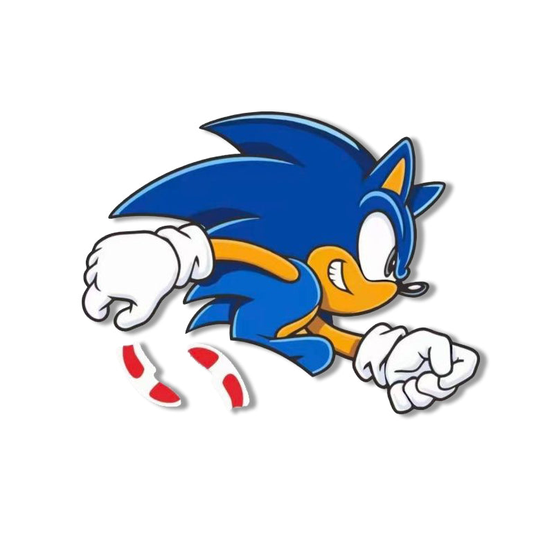 SonicWheel Funny Hedgehog Car Sticker – Cute Vinyl Decal