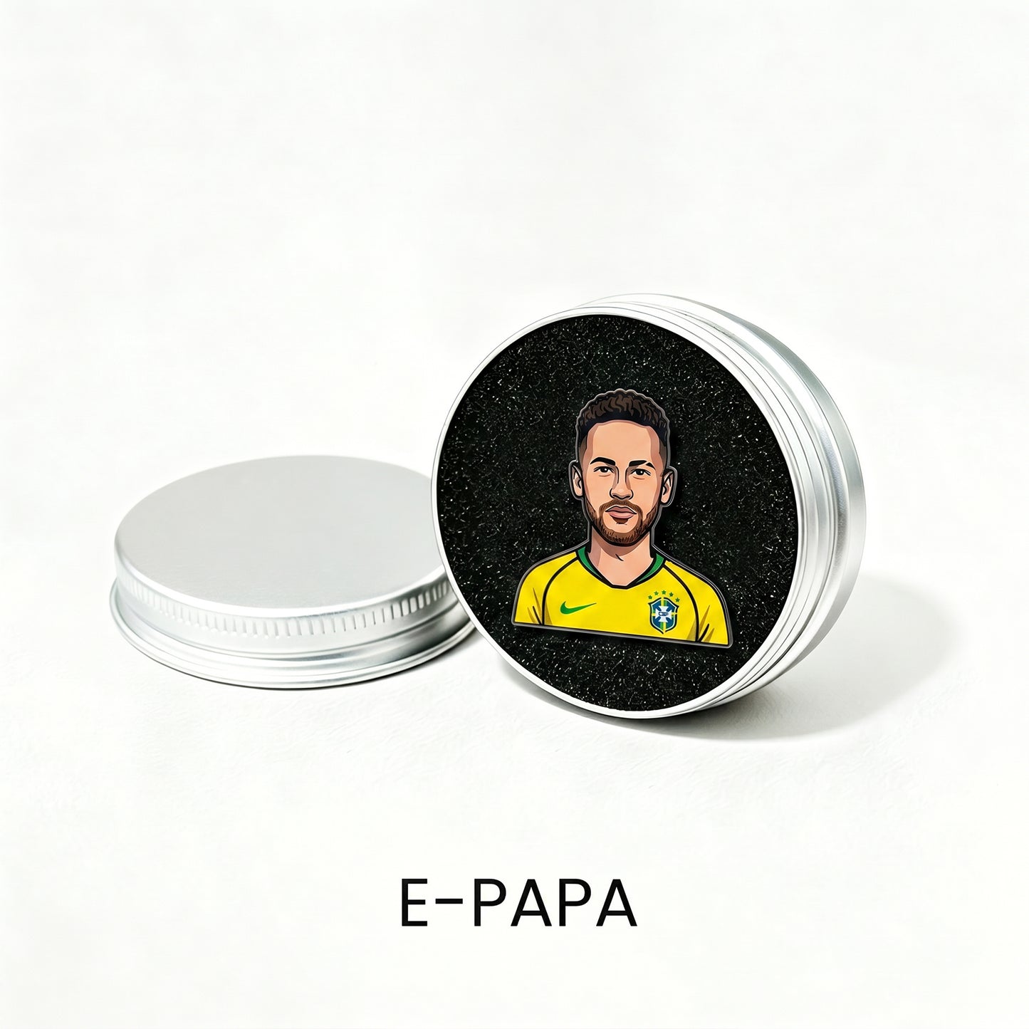 Neymar Jr. Brazilian Flair Metal Enamel Pin Badge – Limited Edition