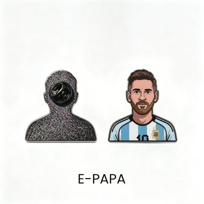 Lionel Messi Magic Metal Enamel Pin Badge – Limited Collector Edition