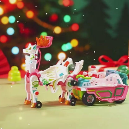 3-in-1 Transforming Robot Car Toy with Lights & Sounds – Mars Horse & Mars Deer