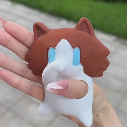 Hand-Waving Cat Figure – Pull-String & Manual Versions